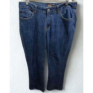 Bitten SJP Jeans Womens 12 Bootcut Mid Rise Blue Denim Y2K 2000s Cowgirl